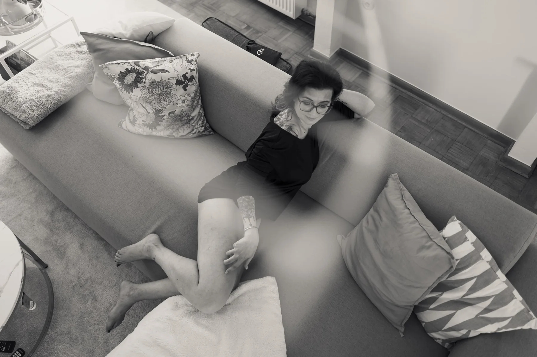 Julia bei einem persönlichen Boudoir-Shooting zuhause