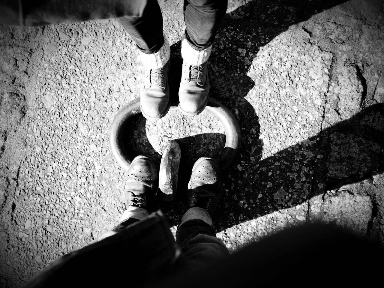 Unsere Schuhe draußen beim ersten Shooting.